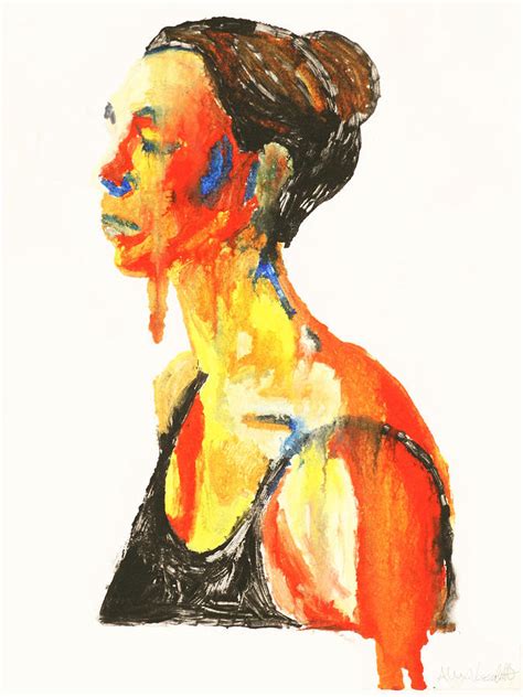 Melting Woman Painting By Alex Versolatto Pixels