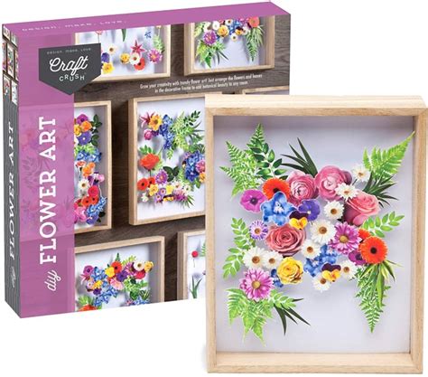 Craft Crush Diy Flower Art Craft Kit The Best Craft Kits For Adults