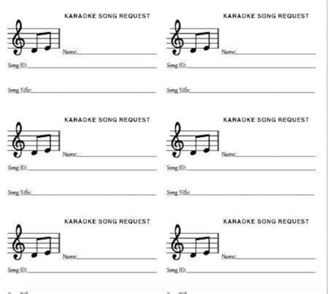 8 Karaoke Sign Up Sheet Template Template Guru