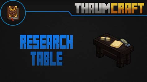 Thaumcraft Research Table Español YouTube
