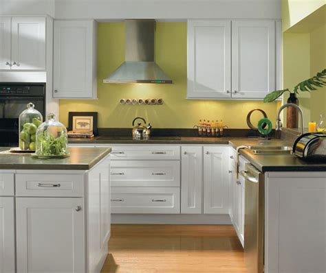 Alpine White Shaker Style Kitchen Cabinets Homecrest