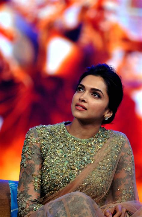 Deepika Padukone During Happy New Year Promotions High Neck Saree Blouse Bollywood Fashion