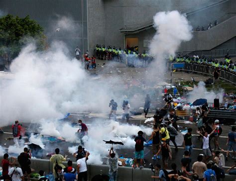 Hong Kong Protests Get Bigger Even As Police Fire Tear Gas Business