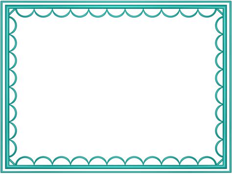 Square Teal Frame PNG Transparent Image PNG Mart