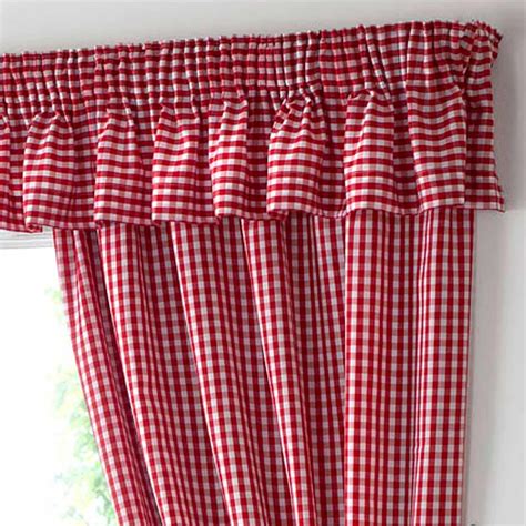 Gingham Check Kitchen Curtains Ready Made Pairs Curtains Pelmets