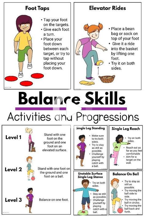 Balance Activities And Progressions Physical Activities For Kids