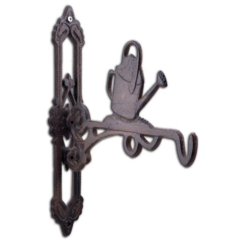 Works great with our wrought iron 8 long. Watering Can Plant Hanger Cast Iron Flower Basket Hook ...