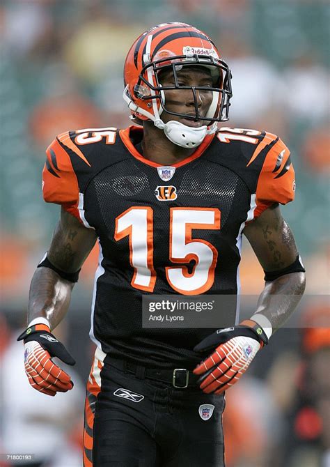 Chris Henry Of The Cincinnati Bengals Runs On The Field During The
