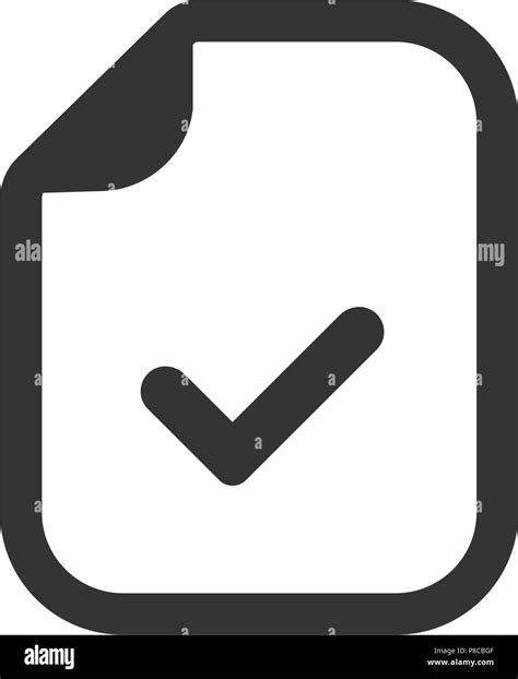 File Accepted Icon Stock Vector Image And Art Alamy