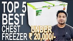 Top 5 chest freezer | Best chest freezers | Best Deep Freezer in India | 2021 Review