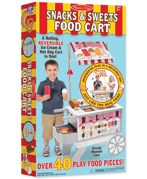 Melissa And Doug Closeout Kids Snacks And Sweets Food Cart And Reviews
