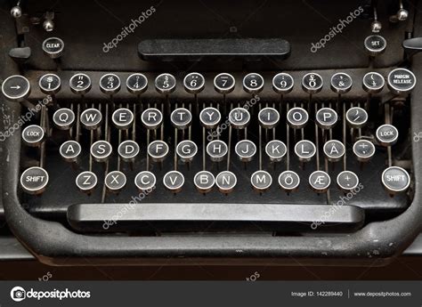 Photo Image Of Typewriter Keyboard Vintage Typewriter Keyboard