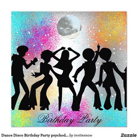 Dance Disco Birthday Party Psychodelic At The Disco Disco Cake Disco