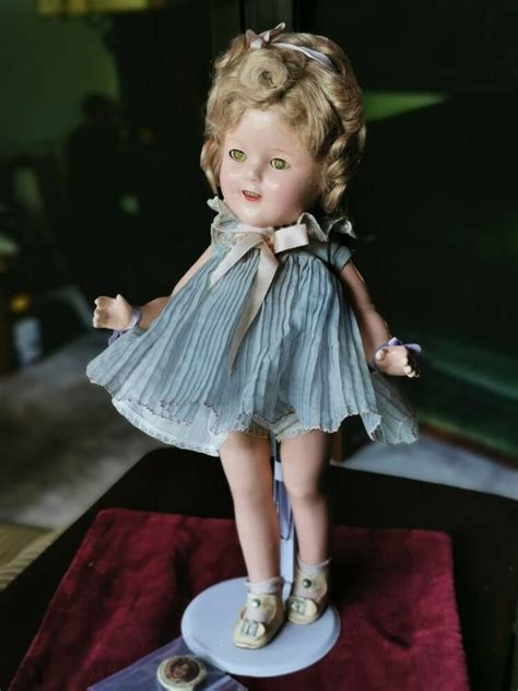 1930 ideal composition shirley temple doll 16 all original tagged dress with pin ideal