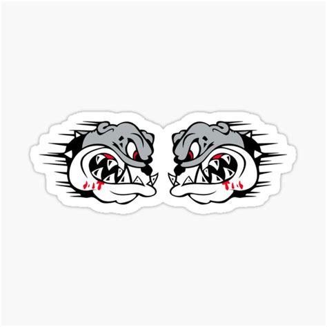 Bulldog Carlson Gracie Logo Sticker For Sale By Mlqqvexb Redbubble
