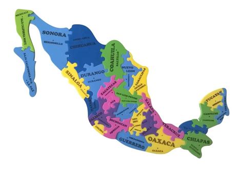 Mapa Con Nombres De La Republica Mexicana Angelz Of Love