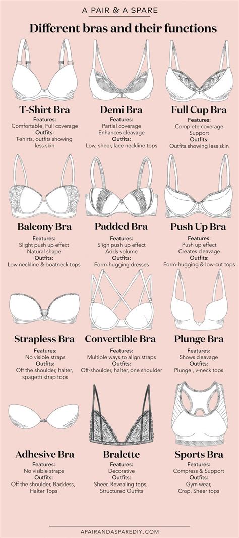 Different Bras And Their Functions Fashion Terms Fashion Fashion Vocabulary