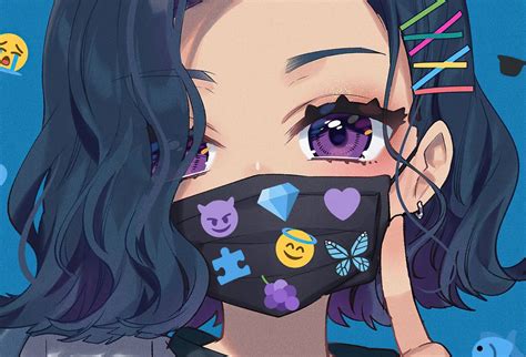 Verliebt Samstag Da Drüben Anime Mouth Mask Werbung Pest Oxid