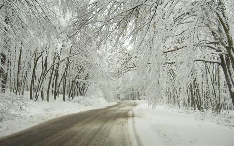 High Resolution Image Of Road Photo Of Winter Snow