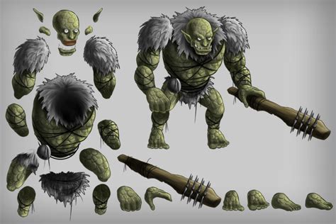 2d Game Troll Free Character Sprites