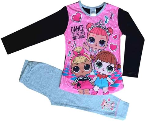 lol surprise dolls girls pyjamas l o l 5 6 years pink uk clothing