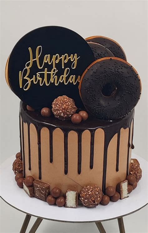 40 Cute Cake Ideas For Any Celebration Chocolate Birthday Cake Topped