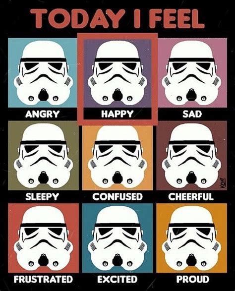 Star Wars Today I Feel Feelings Chart Star Wars Quotes Star Wars