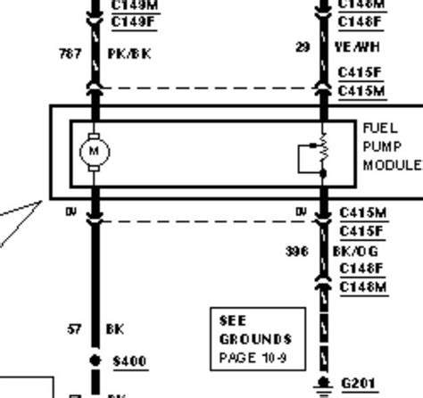 Fuel Pump Wiring Diagram 2004 F150 2001 Ford F150 Fuel System Wiring