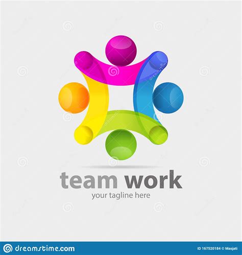 Teamwork Symbol Or Icon Stock Vector Illustration Of Design 167520184