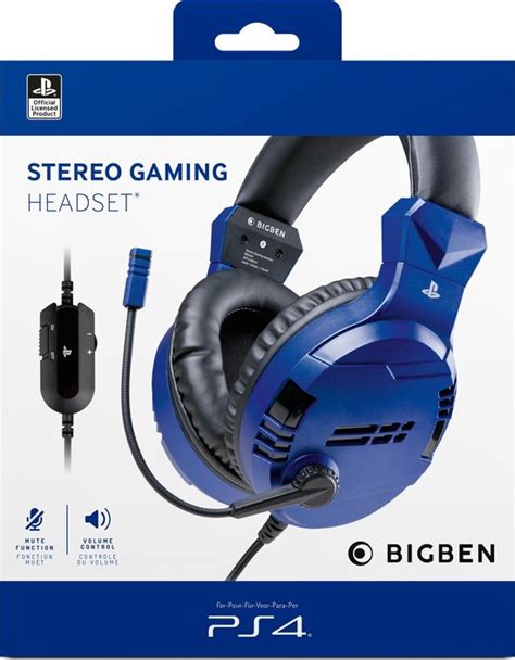 Bigben Stereo Gaming Headset V3 Ps4 And Ps5 Blauw Bestel Nu