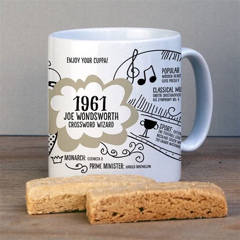 Personalised gifts for husband birthday. 60th Birthday Personalised Gift 1961 Mug By A Few Home ...
