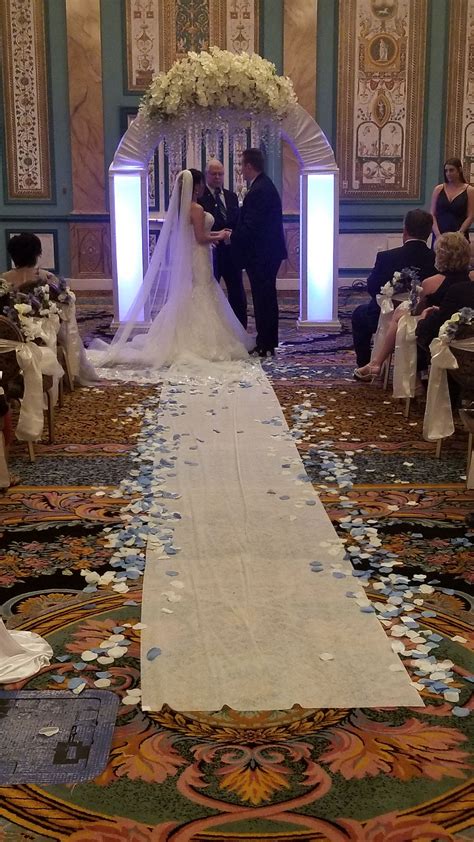 Turned A Paris Las Vegas Ballroom Into A Wedding Ceremony Setting