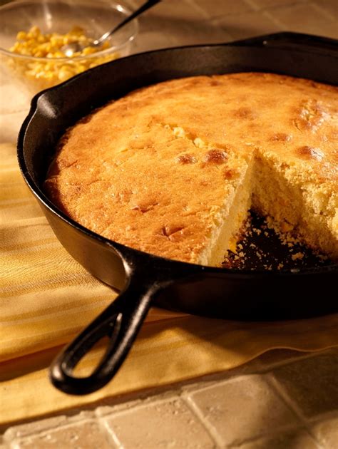 Cornbread is a staple bread in south and southwest cuisine. Skillet Cornbread | Cooks Recipes