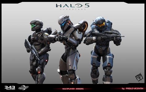 Pablo Vicentin Halo 5 Guardians Multiplayer Armors