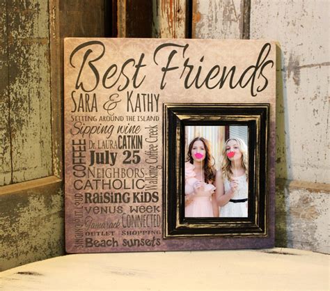 Personalized Best Friends Picture Frame By Madikaydesigns On Etsy