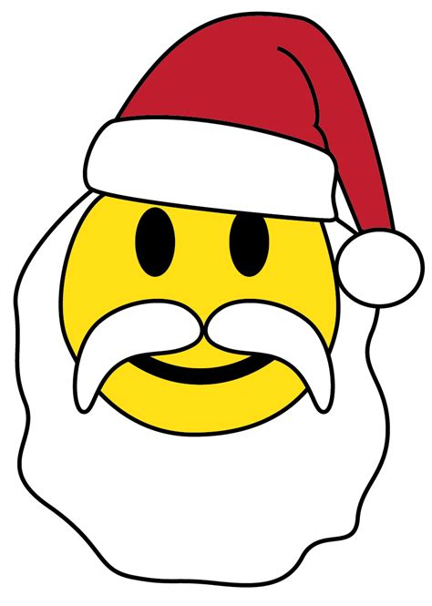 Santa Smiley Face Clip Art