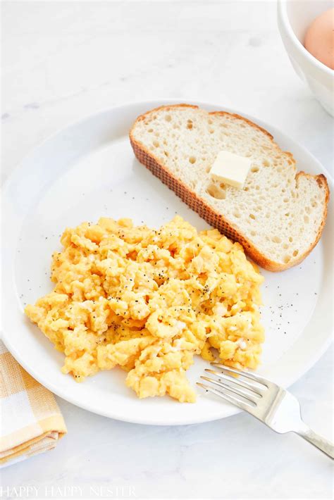 How To Make Creamy Scrambled Eggs Happy Happy Nester