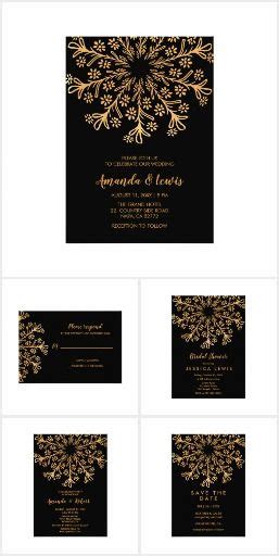 Fancy Black And Gold Mandala Wedding Invitation Fancy Black And Gold