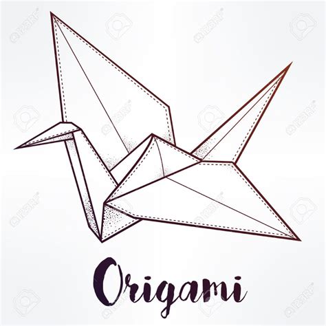 Small rodents eating crane color. Free Coloring Pages: Origami Crane Bird. Paper Crane ...