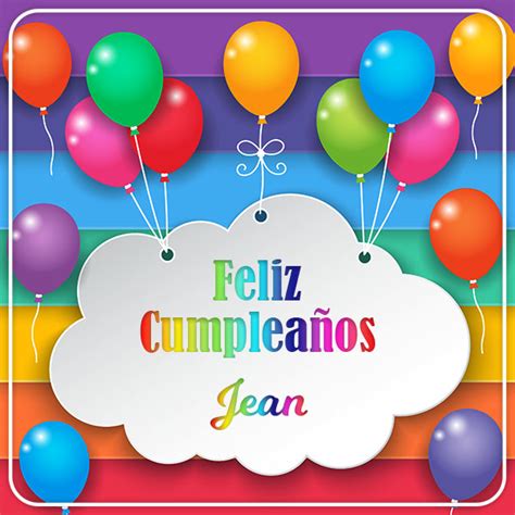 Imágenes De Feliz Cumpleaños Jean Imagenessu