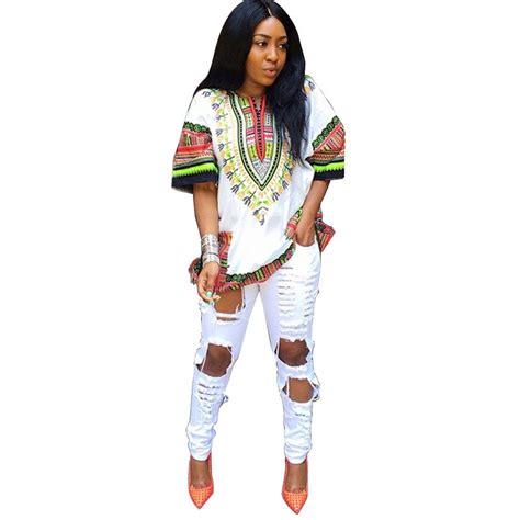 2016 Women Summer Traditional African Printing Dashiki Mini Dress