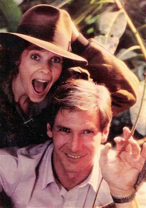 Kate Capshaw Y Harrison Ford En El Rodaje De Indiana Jones Y El Templo