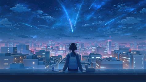 1920x1080 Stargazing Midnight Lofi Girl Headphones Illustration Laptop