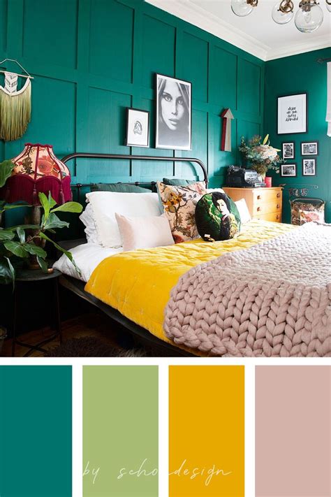Green And Yellow Bedroom Color Palette Yellow Bedroom Decor Green