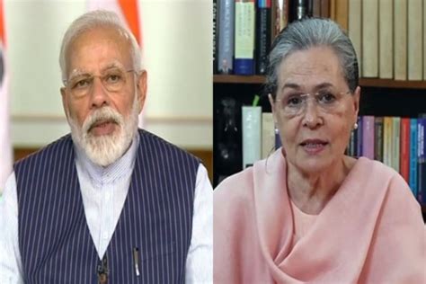may she be blessed pm modi extends birthday wishes to sonia gandhi