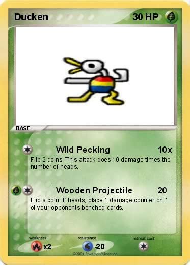 Pokémon Ducken Wild Pecking My Pokemon Card