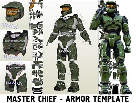 Halo 3 Cosplay Armor Template Master Chief Full Armor Pepakura