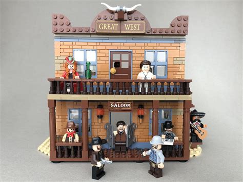 Great West Saloon Lego Moc Lego Design Lego Sculptures Lego House