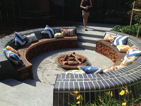 This Conversation Pit With A Brazier Is Perfect For