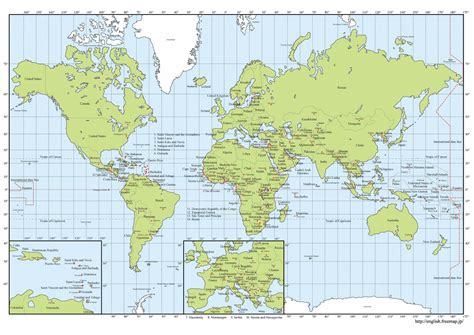 Mapa Planisferio En Mapas Geograficos Mapas Latitud Y Longitud